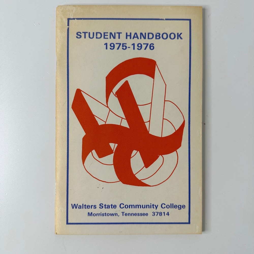 Vintage 1975-1976 Walters State Community College Student Handbook Morristown TN